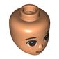 Minidoll Head Dark Brown Eyes print