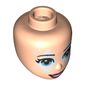 Minidoll Head Blue Eyes, Light Aqua Diamonds print