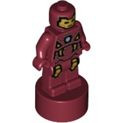 Minifig Trophy Statuette, Iron Man, Blue Arc Reactor Print