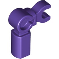 LEGO part 72869 Bar Holder with Clip and 90° Angle (Mechanical Leg) in Medium Lilac/ Dark Purple