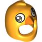 Costume / Mask, Bird with Googly Eyes and Orange Beak Print
