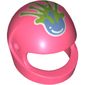 Helmet, Standard with Bright Light Blue and Lime Paint Splotch Print