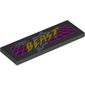 Tile 2 x 6 with 'CYBER BEAST' Print