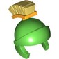 Helmet, Bright Light Yellow Broom Plume print (Marvin the Martian)