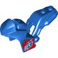 Fairing, Motorcycle, Racing (Sport) Bike with 1 x 2 Studs and Red Flames with 'RR' Print