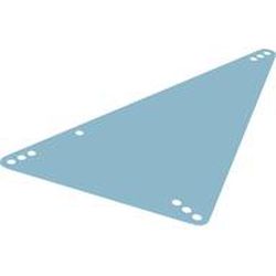 LEGO part  PUNCHED FOIL ELEMENT, NO. 4 in Transparent Blue/ Trans-Dark Blue