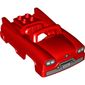 Duplo Car Body 6 x 10 x 3 Convertible with 4 Studs, Grille and Headlights Print