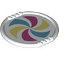 Duplo Disk with Yellow, Azure and Magenta Spiral Print