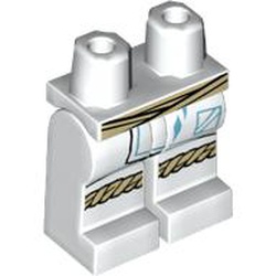 LEGO part MINI LOWER PART, NO. 2175 in White