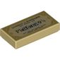 Tile 1 x 2 with Train Ticket, 'Platform 9 3/4' Print