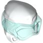 Wrap with Diving Mask, Trans-Light Blue Pattern