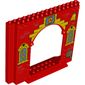 Panel 4 x 16 x 10 with Fire Station, Yellow Bell, Bricks, Window Print