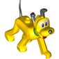 Animal, Dog, Pluto with Green Collar, Black Ears, Nose and Tail, Red Tongue print