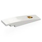 Slope Curved 8 x 2 No Studs with Porsche Emblem Print
