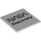 Tile 6 x 6 with Bottom Tubes with 'NASA Discovery' print