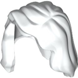 LEGO part MINI WIG NO. 4 in White (6343441|85974)