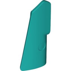 LEGO part 43500 Technic Panel Fairing #22 Very Small Smooth, Side A in Bright Bluish Green/ Dark Turquoise