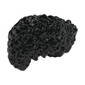 Hair Coiled, Parted