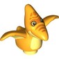 Duplo Dinosaur Pteranodon with Orange Spots and Stripes, and Bright Light Yellow Chest and Underwing Print