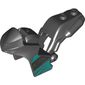 Fairing, Motorcycle, Racing (Sport) Bike with 1 x 2 Studs and Dark Turquoise Stripes and 'NITRO' Print