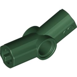 LEGO part 42128 Technic Axle and Pin Connector Angled #3 - 157.5° in Earth Green/ Dark Green