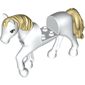 Animal, Horse with Raised Leg, Tan Mane and Tail print