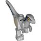 Animal, Dinosaur, Raptor, Child, Dark Blue, Tan Sides Stripes