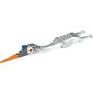 Animal Body Part, Dinosaur Torso and Head, Quetzalcoatlus with Orange Beak, Dark Bluish Gray Head print