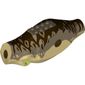 Animal Body Part, Dinosaur, Tyrannosaurus Rex Body with Dark Tan Top with Dark Brown Stripes Print