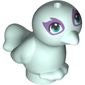 Animal, Bird, Feet Joined, Dark Turquoise Eyes, Medium Lavender Eye Shadow Print