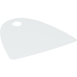 LEGO part 37046 Neckwear Cape, Straight Bottom, One Top Hole [Spongy Stretchable Fabric] in White