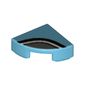 Tile Round 1 x 1 Quarter with Black/Dark Bluish Grey Circles Print