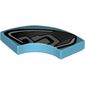 Tile 2 x 2 Curved, Macaroni with Headlight Print