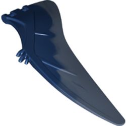 LEGO part 98088pat0006 Animal Body Part, Dinosaur, Pteranodon Wing, Left with Marbled Sand Blue Edge Pattern in Earth Blue/ Dark Blue