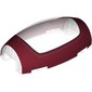 Windscreen 10 x 6 x 3 Bubble Canopy Double Tapered with Square Front Cutout and Dark Red Cockpit Print
