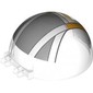 Windscreen 6 x 6 x 3 Canopy Half Sphere with Dual 2 Fingers with White/Bright Light Orange/Light Bluish Grey Cockpit print