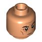 Minifig Head Crosshair, Circle and + over Right Eye, Cheek and Forehead Lines Print