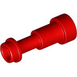 LEGO part 64644 Equipment Telescope / Torch / Spyglass, Support Round 1 x 1 x 1 2/3 in Bright Red/ Red