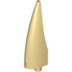 LEGO part  CLAW 1X4X1 W/ Ø3.2 SHAFT in Brick Yellow/ Tan