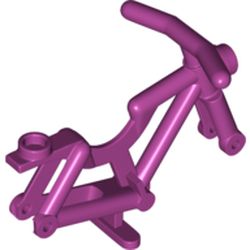 LEGO part 65574 Bicycle Frame - Hollow Stud in Bright Reddish Violet/ Magenta