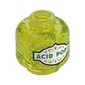 Minifig Head (No Face), Bottle / Jar, Green 'ACID POPS' Print