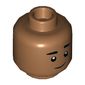 Minifig Head Dean Thomas / Ned Leeds, Smile, Open Mouth with Teeth / Closed Mouth Print