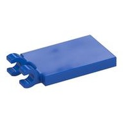 LEGO part 65886 PLATE 2X3 W/ HOLDER in Bright Blue/ Blue