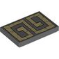Tile 2 x 3 with Tan Aztec Tile print