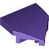 66956 PLATE W/ BOW 2X2X2/3, 45 DEG. in Medium Lilac/ Dark Purple