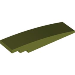 LEGO part 42918 Slope Curved 8 x 2 No Studs in Olive Green