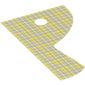 Curtain, Right, Blue Checked Print