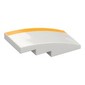 Slope Curved 4 x 2 No Studs with Yellow Stripe print