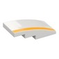 Slope Curved 4 x 2 No Studs with Yellow Stripe print