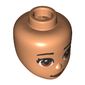 Minidoll Head Big Reddish Brown Eyes print